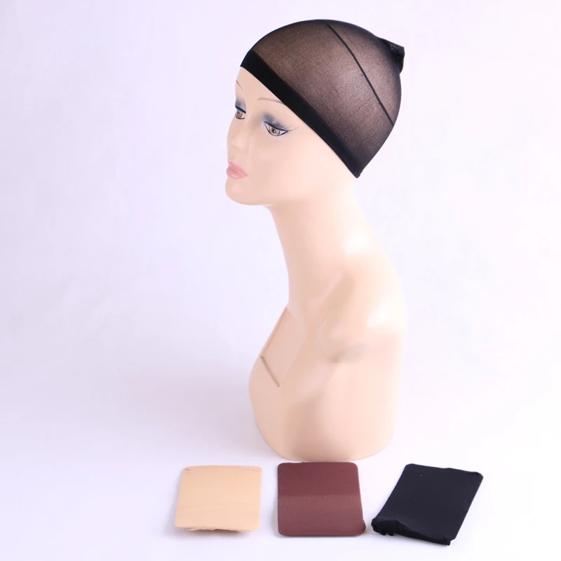 (2 шт./упак.) 40 шт./лот wigCap эластичный для плетения волос с черным коричневым и