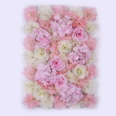 grey lightpink white Гортензия Роза арочный цветок на стену 40*60 см guelder искусственный flowe лайнер, DIY декоративный свадебный фестиваль цветок ковер дорожная линия - Цвет: grey lightpink white