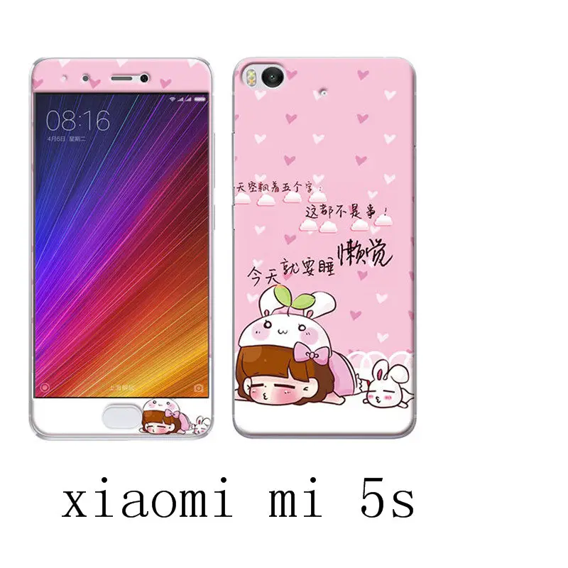 Xiaomi Mi5S M5S Silicone Luxury Soft Case For Phone With 360Protective+Color Integrated Tempered Glass Cover |