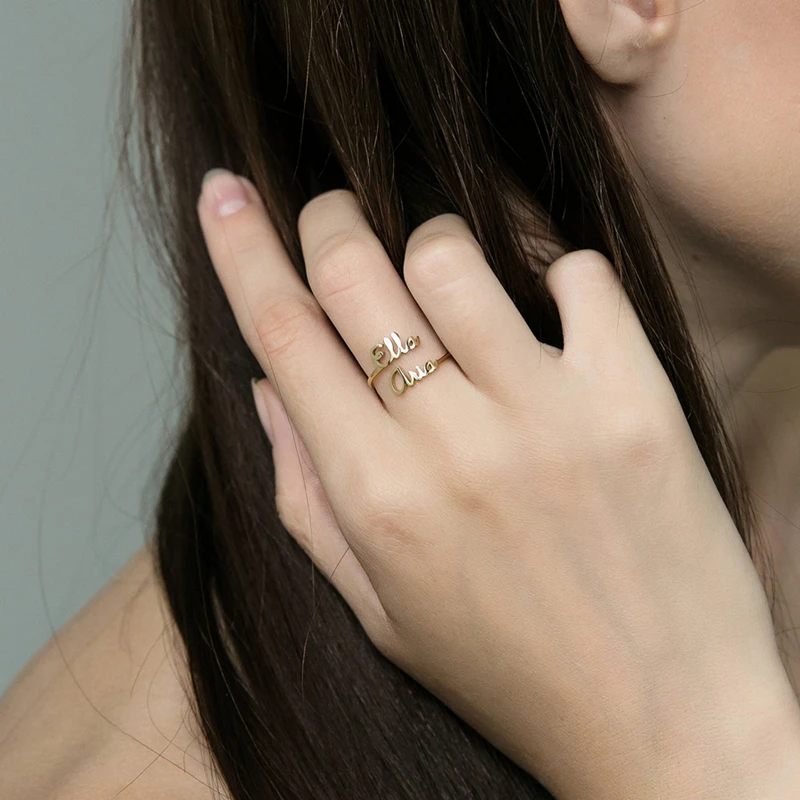 Кольцо из нержавеющей стали под розовое золото регулируемый размер|Обручальные