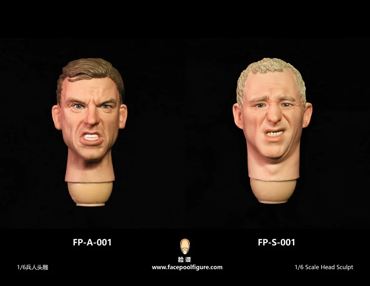 Facepoolfigure 1/6 сердитое выражение головы лепить для 12 дюймов фигурку DIY|Игровые