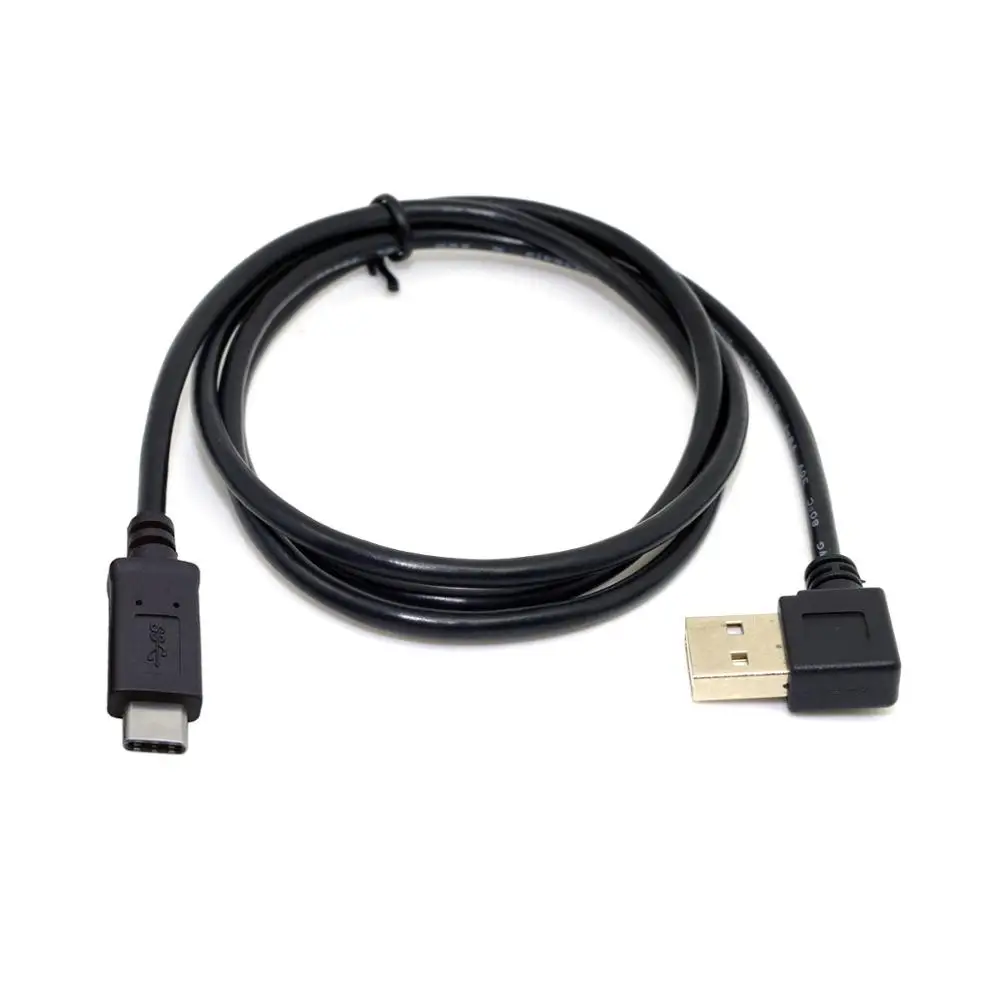 Реверсивный USB C Type к 2 0 90 градусов левый и правый угловой кабель для передачи