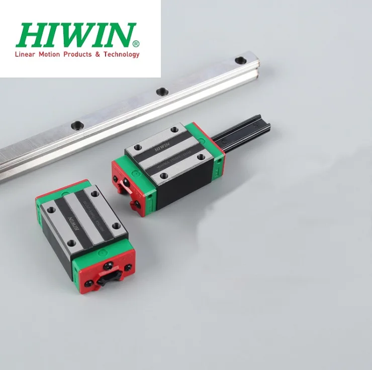 Оригинальная линейная направляющая Hiwin HGR20 - 2000 мм + 4 узких подшипника каретки HGH20CA