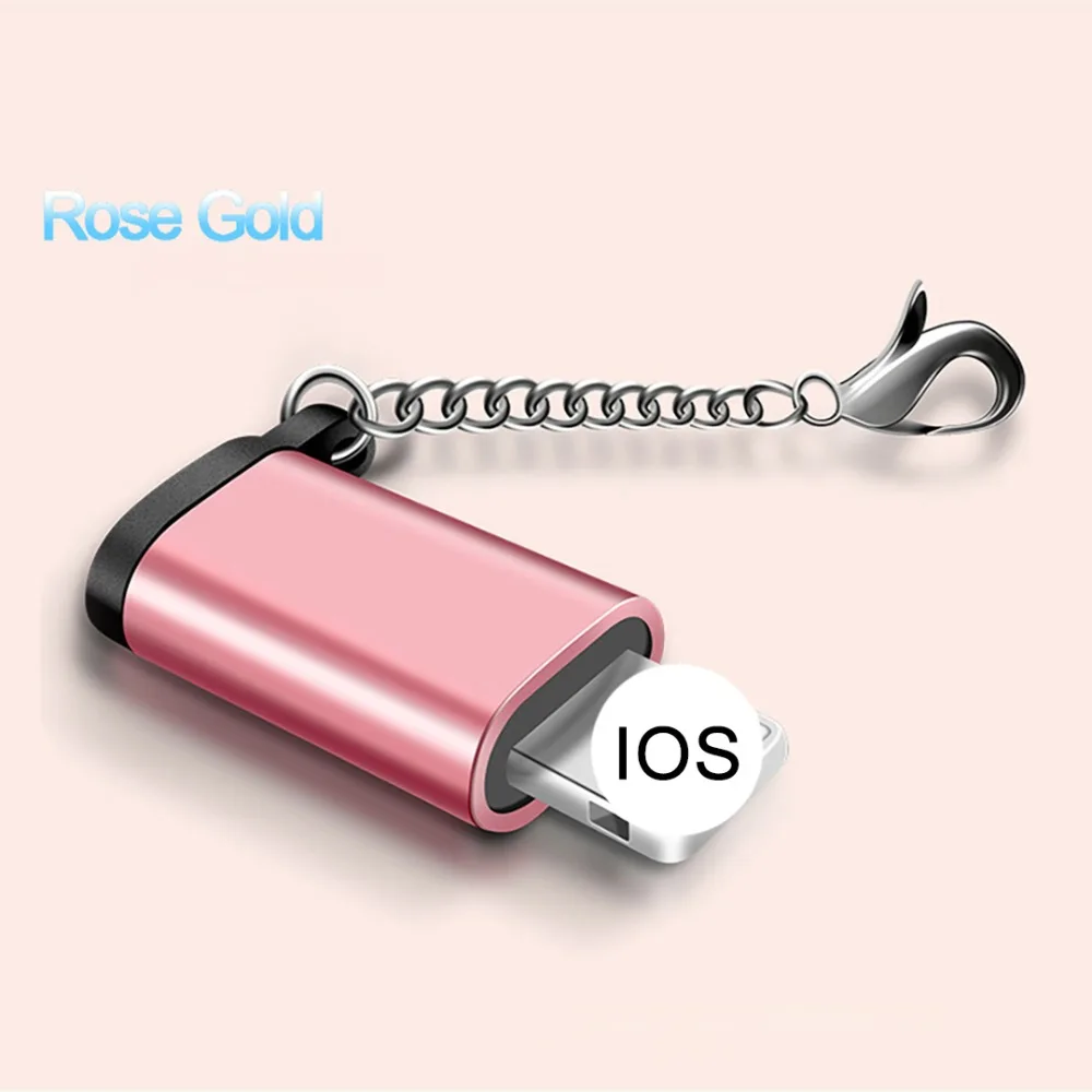 OTG адаптер для iphone X 7 8 6 Plus 5 XS XR USB кабель синхронизации данных зарядное устройство Micro USB преобразователь освещения адаптер с брелоком