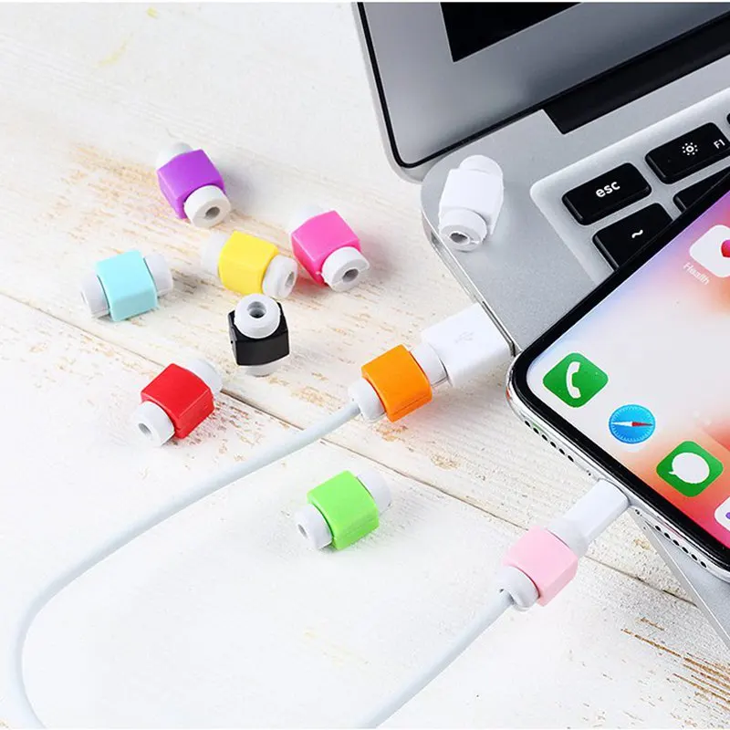 10 шт. защита для usb кабеля Saver провод наушников Защитная крышка провода 8Pin