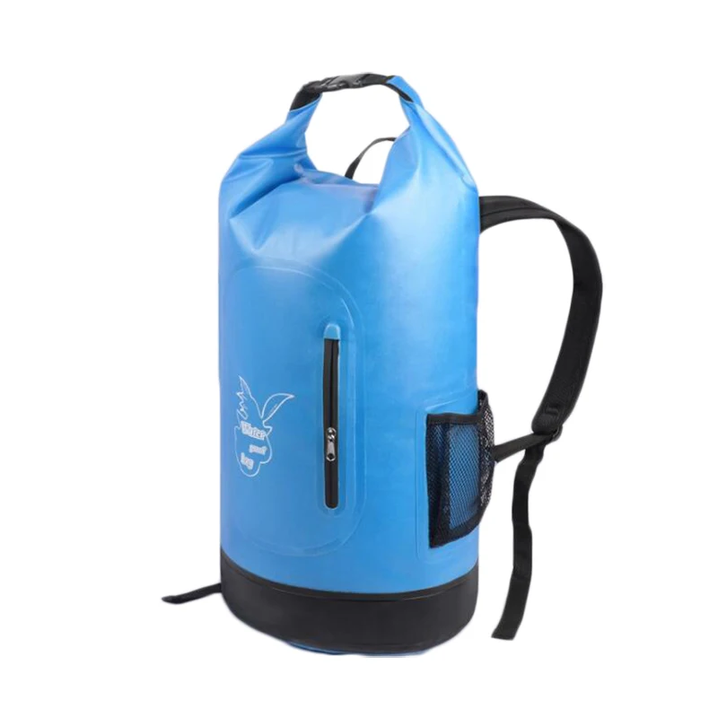 light blue Goexplore ore водонепроницаемая сумка 30L Открытый Портативный наплечный рафтинг речной поход сухой Дайвинг мешок ПВХ складной рюкзак для плавания - Цвет: light blue