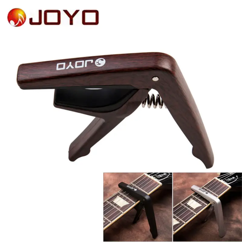 JOYO JCP-01 пластиковая гитара Capo зажим с медиаторами для 6 струнных гитар поп-фолк деревянные гитарные детали укулеле и аксессуары
