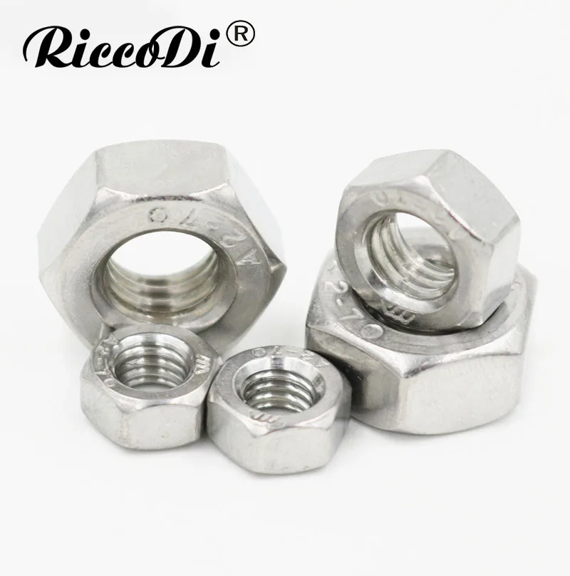 DIN934 M1.6/M2/M2.5/M3/M4/M5-M24 304 Шестигранная гайка из нержавеющей стали | Обустройство дома