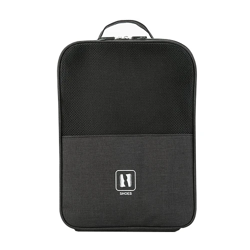 Black Shoe Bag Переносная Пылезащитная сумка на молнии для обуви, для путешествий, носок, нижнее белье, для сортировки кроссовок, органайзер, тапочки, сандалии, домашняя сумка, аксессуары - Цвет: Black Shoe Bag