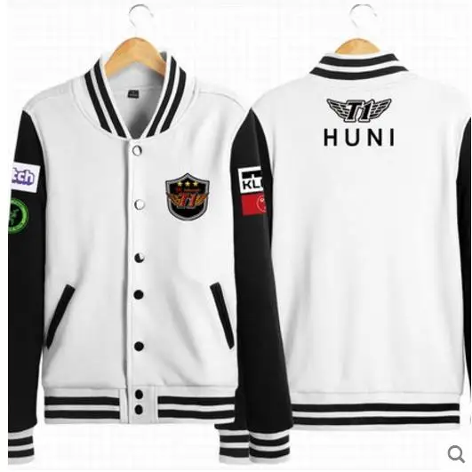 SKT T1 Faker Peanut Huni Bang Wolf косплей костюм с длинным рукавом бейсбольная куртка высокое качество Прямая - Цвет: style6