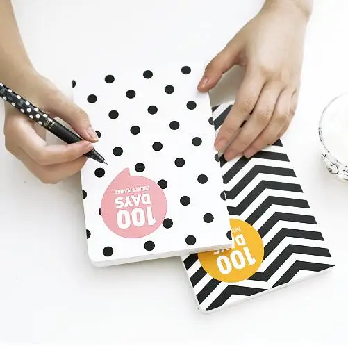 Планер планировщик Graph World на 100 дней блокнот для учёбы ежедневник журнал в клетку