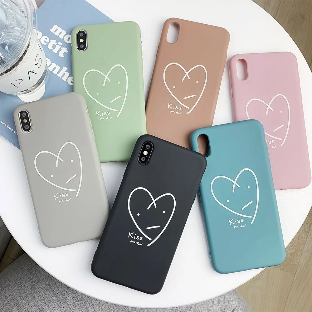 Чехол с светящимся сердцем RAXFLY для iPhone 7 8 6S Plus мягкий чехол из ТПУ XR X XS Max защитный |
