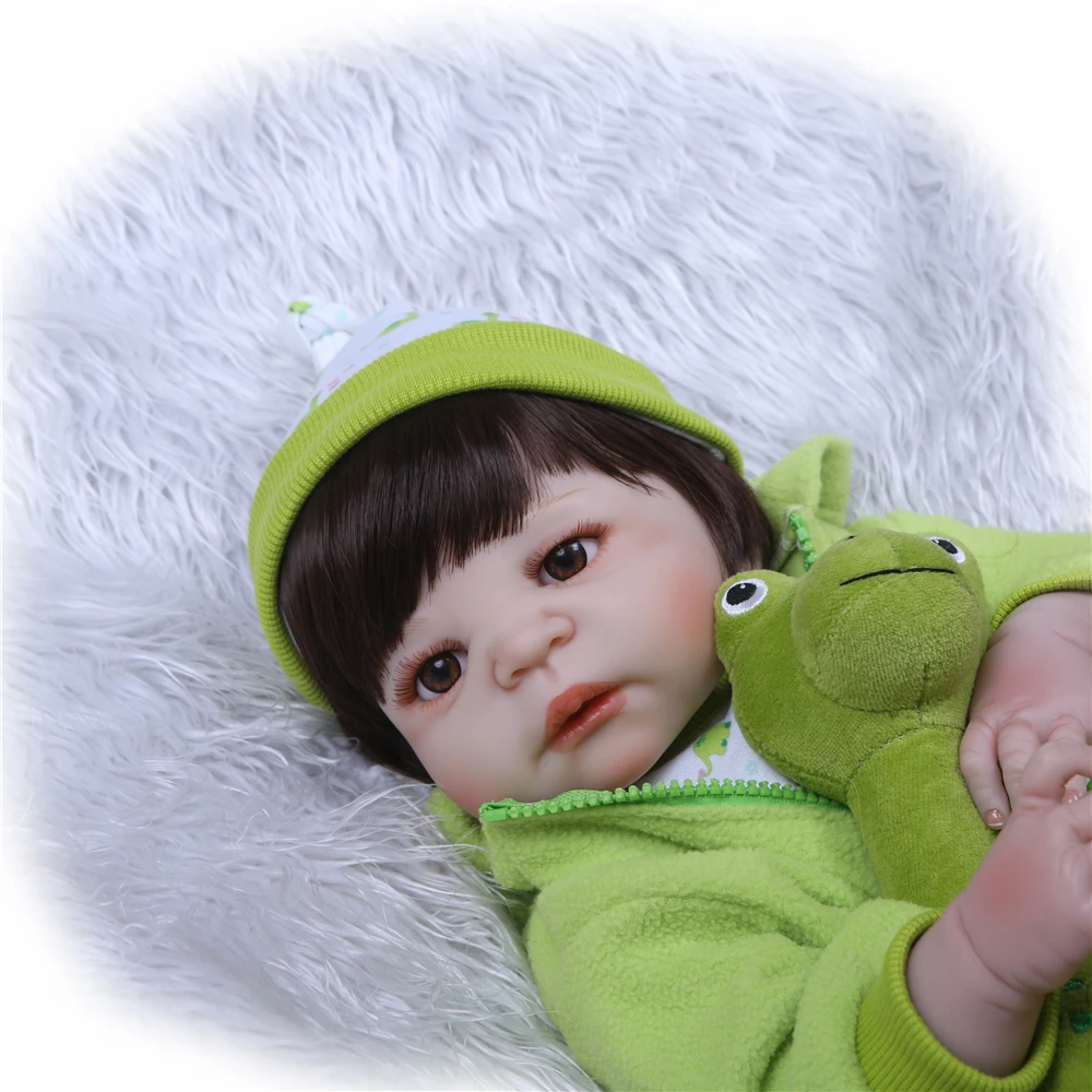 22 &quot57 см bebes reborn npk dolls полностью силиконовые куклы baby для новорожденных Bebe alive