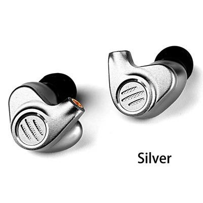 Silver BGVP DMS HIFI гибридные наушники в ухо Мониторы новые 6BA сбалансированные арматурные драйвер Высокое разрешение MMCX - Цвет: Silver