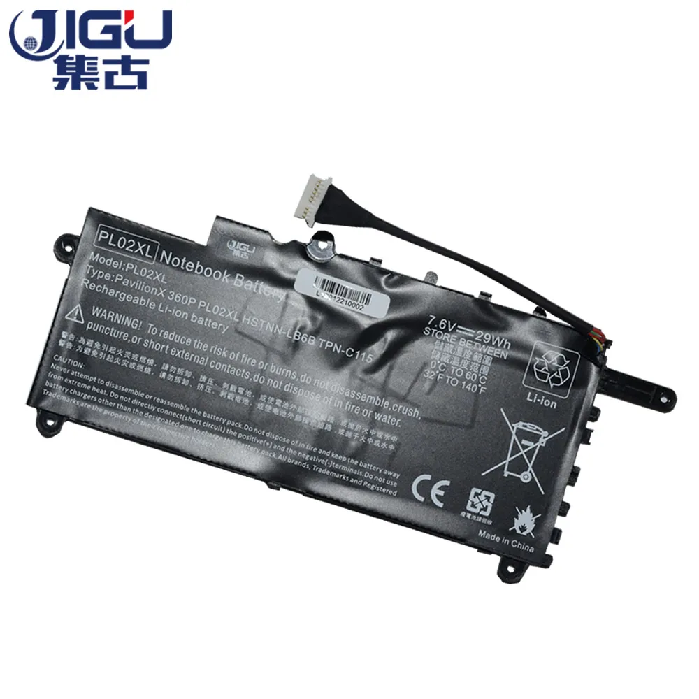 Батарея для ноутбука JIGU HSTNN DB6B LB6B PL02XL TPN C115 PL02029XL HP Pavilion 11 X360 SERIES 7 6 V 2CELL|laptop battery|for
