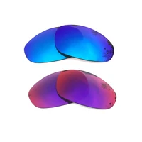 ice blue midnight sun mirrored polarized replacement lenses for juliet frame 100 uva uvb
