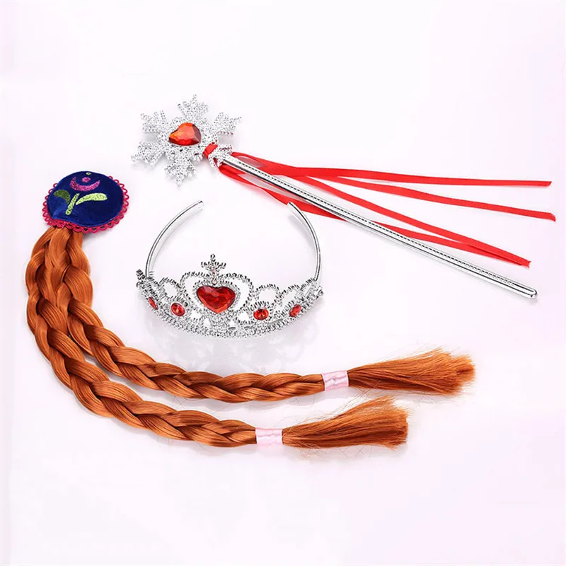 QWOK Принцесса Эльза игрушки Красота модные игрушки Корона волшебная палочка Косплей вечерние игрушки