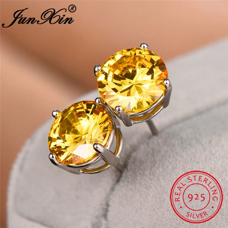 Радуга круглые серьги-гвоздики для женщин и мужчин черные зеленые синие желтые