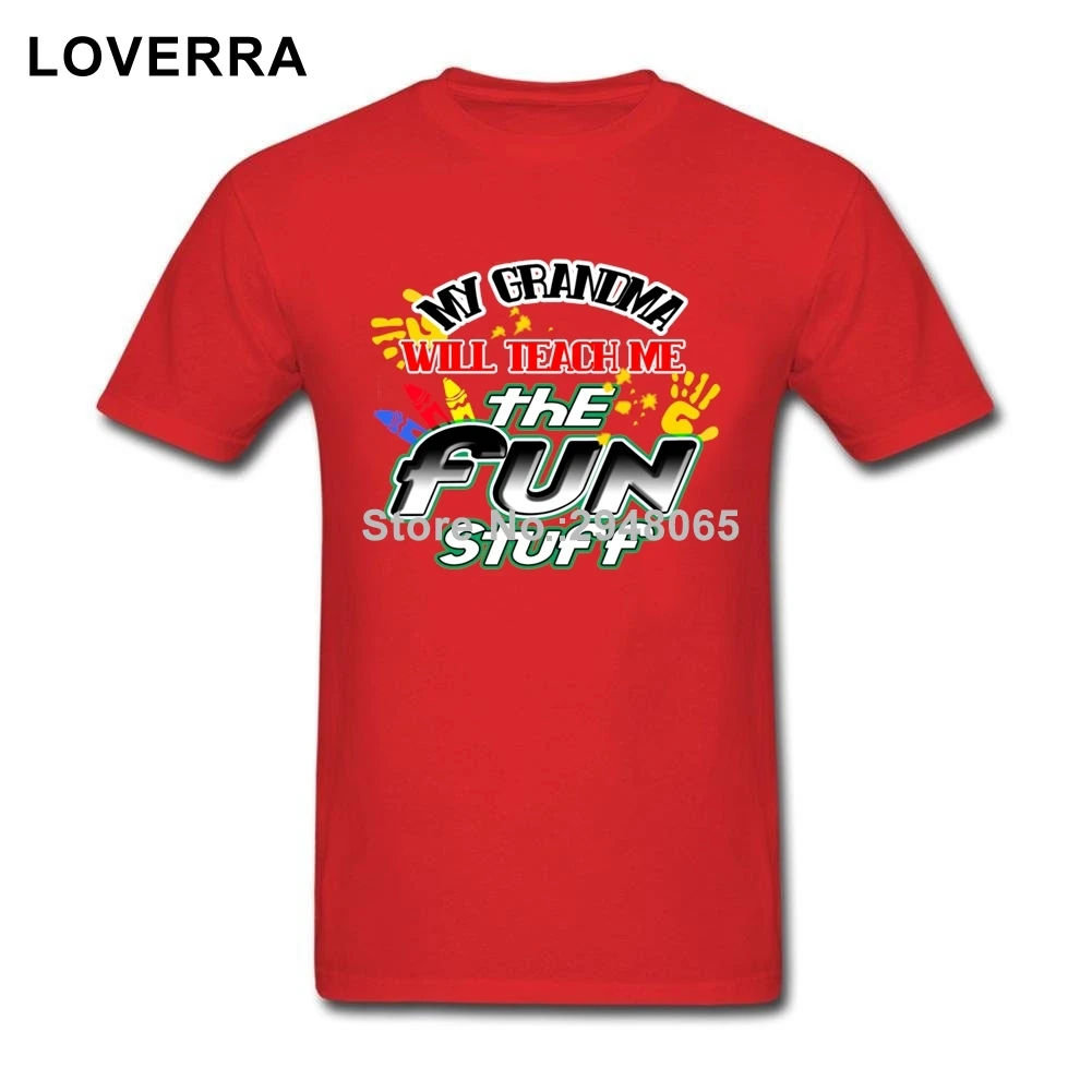О-образным вырезом бабушка научить забавы Для мужчин футболка Летняя одежда