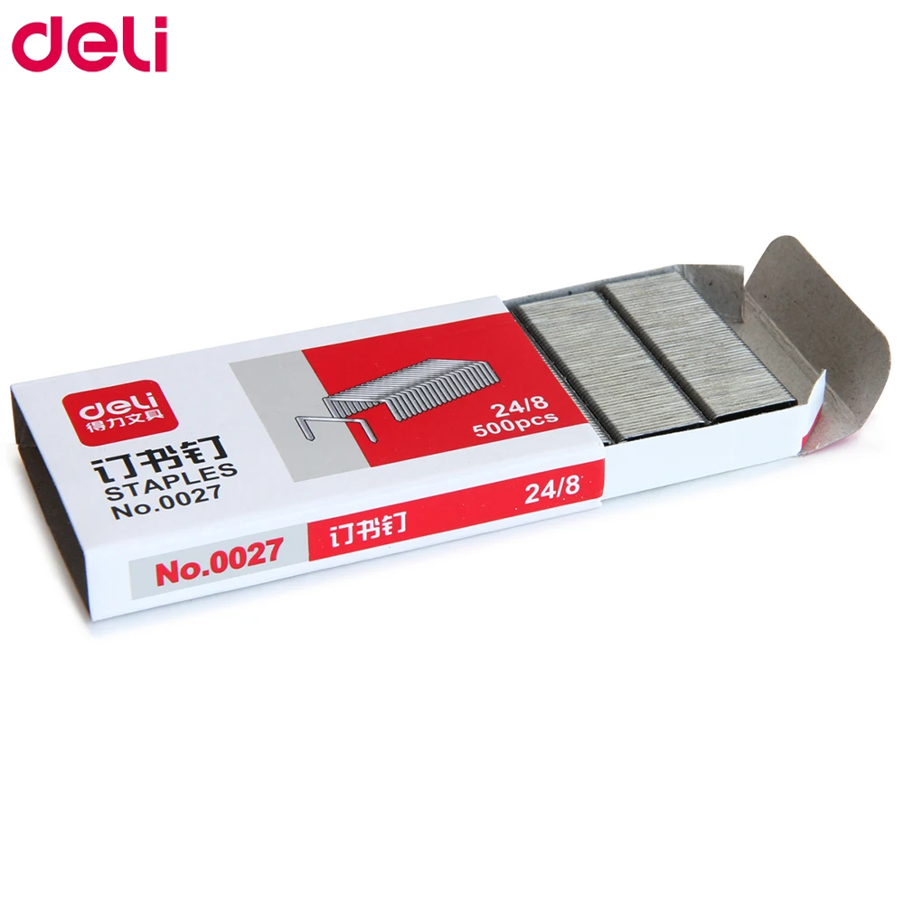 Deli 24/8 500 шт. в коробке скобы для степлера бумага переплет стационарный 2 комплекта