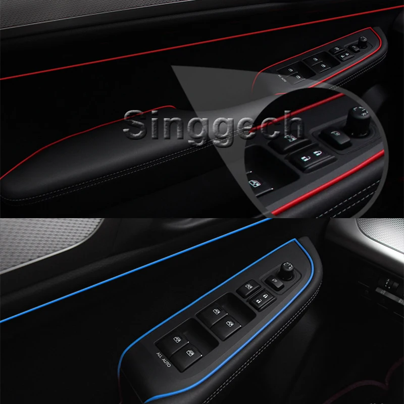 5 м автомобиля центральной консоли двери внутренняя отделка Стикеры для Peugeot 307 206