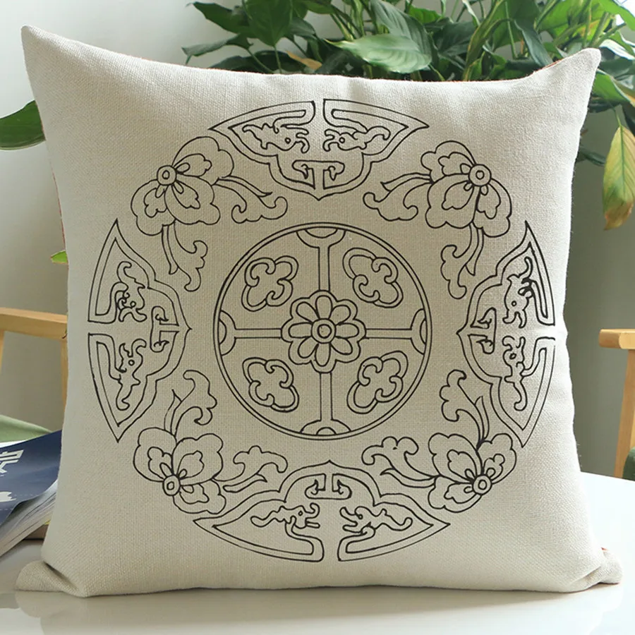 Черно-белая искусство фотосессия китайская винтажная Цветочная живопись стиль