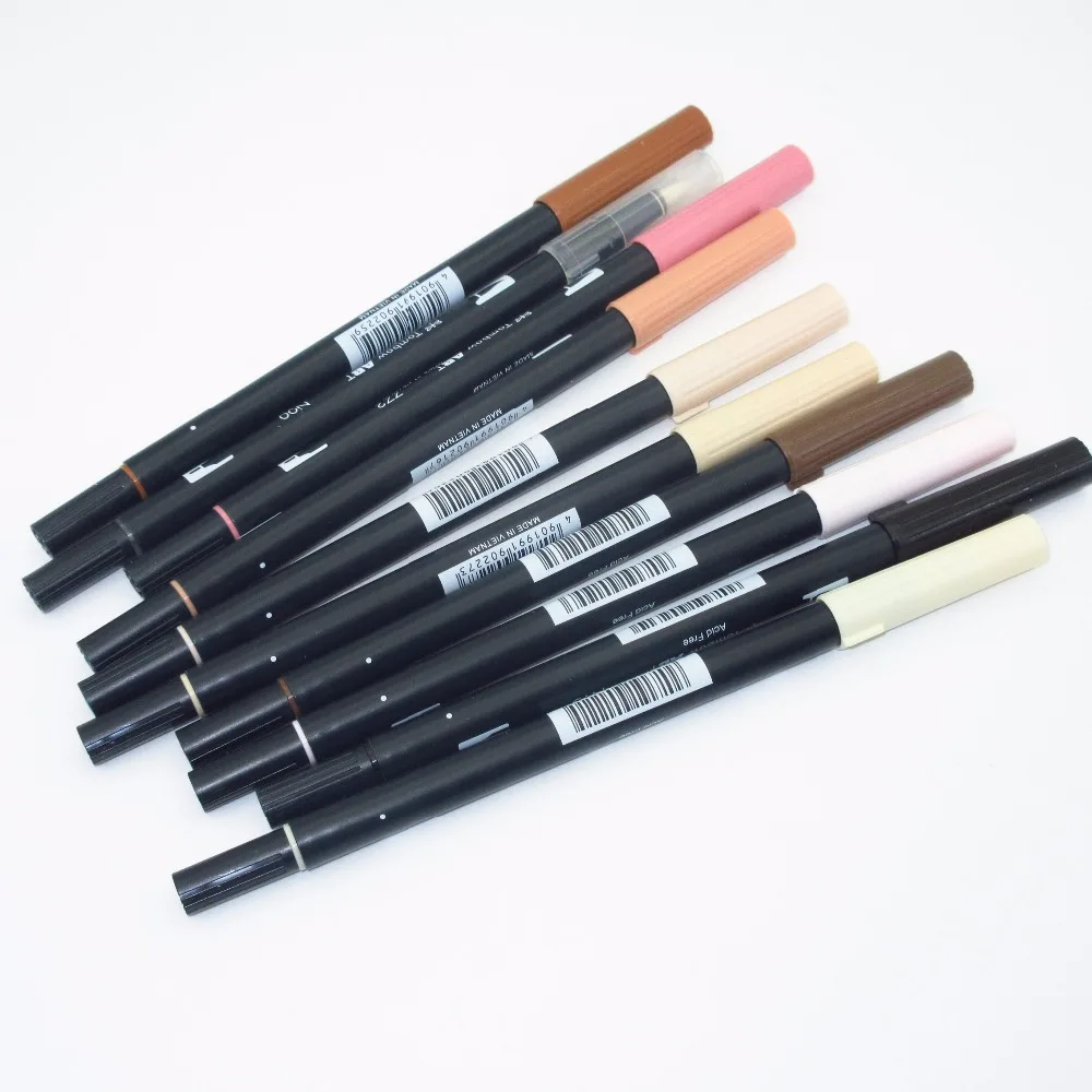 Tombow AB-T двойная кисть акварельные ручки мягкие двойные головки маркеры 10 цветов Япония
