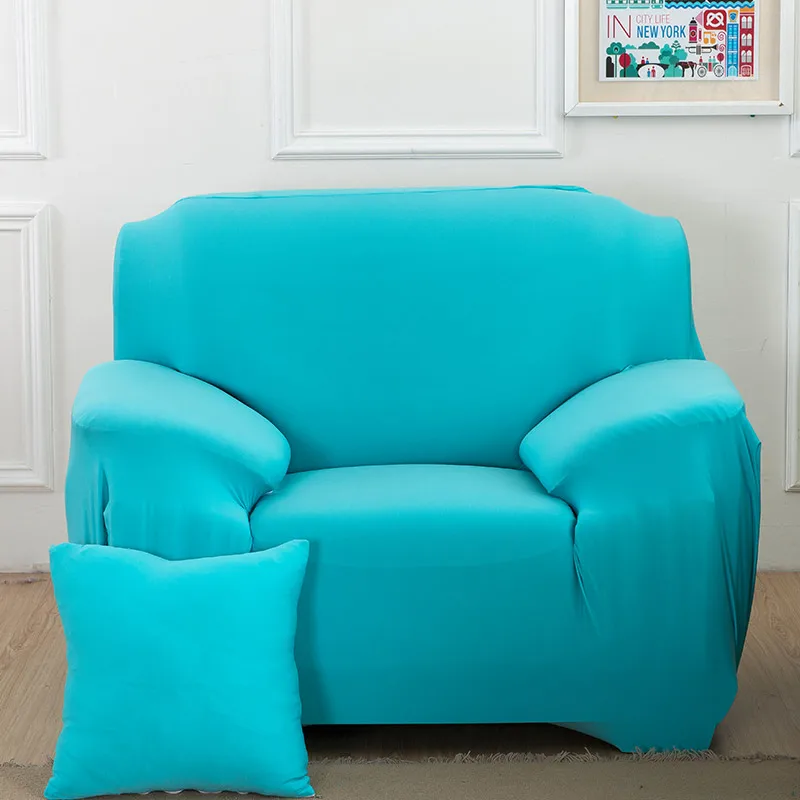 Sky blue Растягивающийся чехол для кресла, дивана, гостиной, 1 диван, чехол для дивана, одноместная мебель, диване, чехол для кресла, эластичный - Цвет: Sky blue