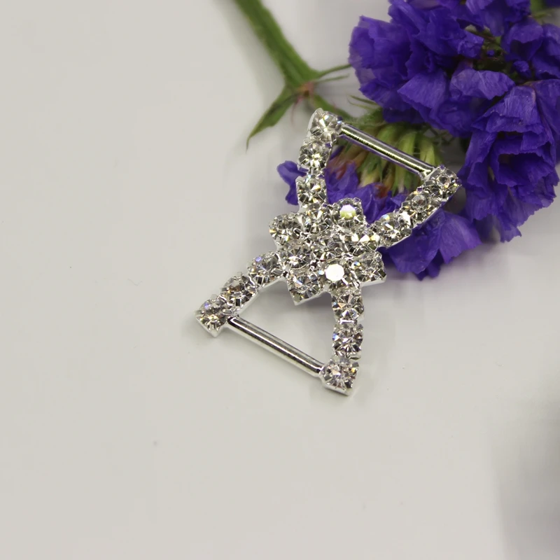 Прямые продажи 2018 30 шт. Ленточные слайдеры Стразы с бабочками регулируемые