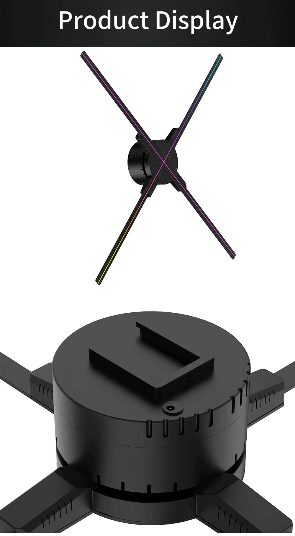 ZIoT Z3-B HD голографический проектор 3D Голограмма плеер голый глаз 3D голографический дисплей светодиодный вентилятор