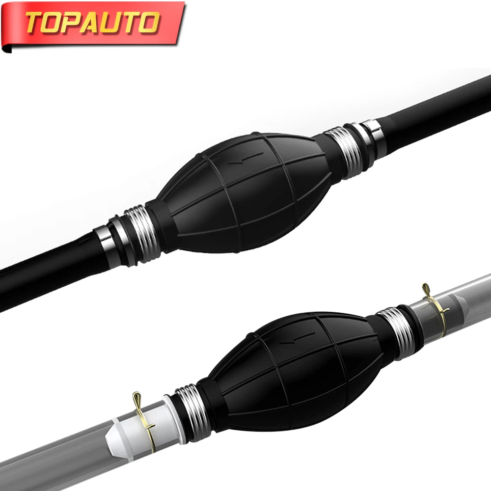 TOPAUTO ручной насосный насос сифон жидкий Автомобиль Мотоцикл Грузовик шланг Сферический резиновый двухсторонний запорный клапан топливный насос