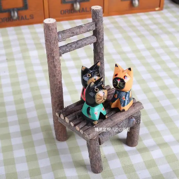 Zakka журнальный ретро мини стол Лестница Стул украшения ювелирные изделия