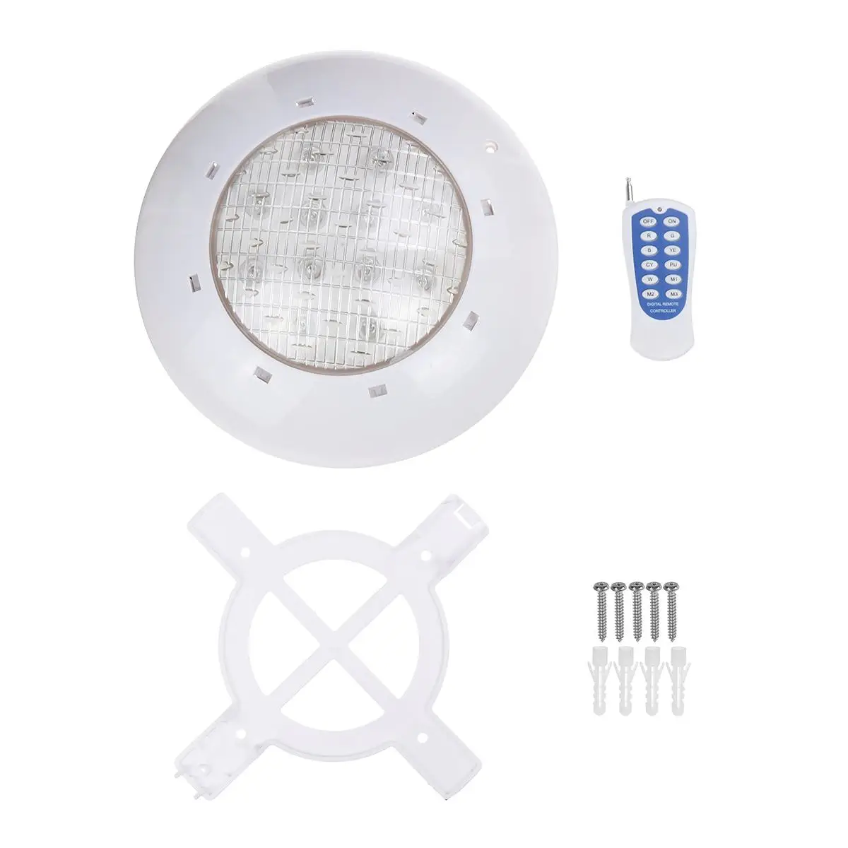 Mising 36W RGB Led Swimming Pool Light IP68 Waterproof AC12V Outdoor RGB UnderWater Light Pond Led Piscina Luz Spotlight+Control