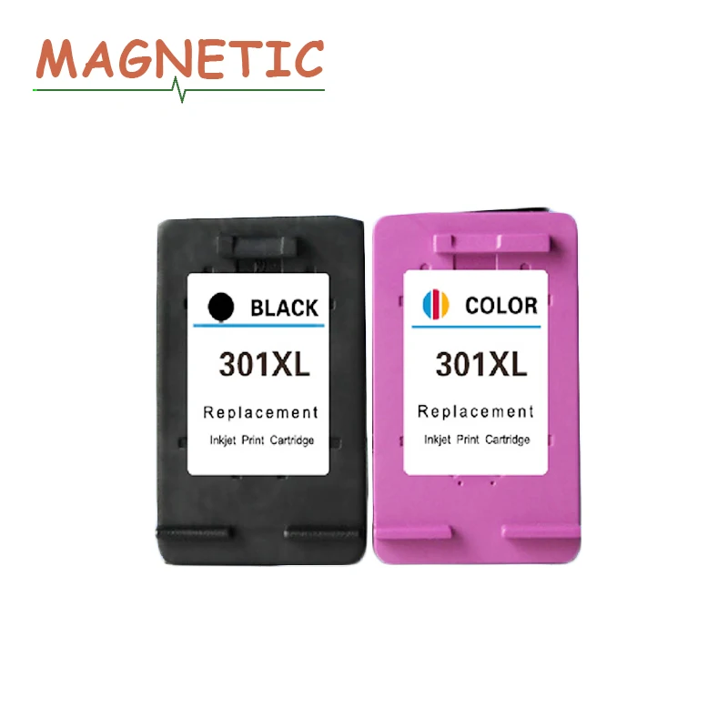 2X Магнитная совместимый чернильный картридж для HP 301 301XL CH563EE CH564EE с чернилами DeskJet
