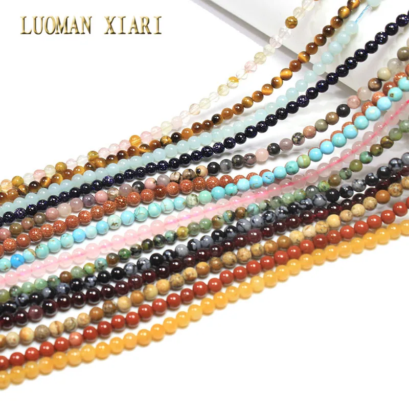 

Бусины из натурального камня ААА 3 мм, из розового кварца, с аметистом, Агатом, для самостоятельного изготовления ювелирных изделий, материал браслета, нитка 15 дюймов, оптовая продажа