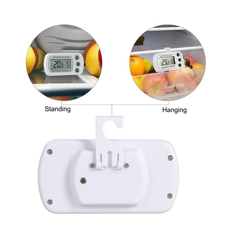 MOSEKO Водонепроницаемый цифровой Кухня холодильник термометр для холодильника с