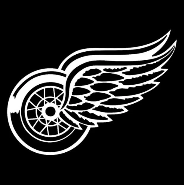 White 25 см в ширину Detroit Red Wings высечки виниловый автомобиль Декаль для автомобиля грузовика лобовое стекло бампер наклейка водонепроницаемый Современный художественный Декор автомобиля L169 - Название цвета: White