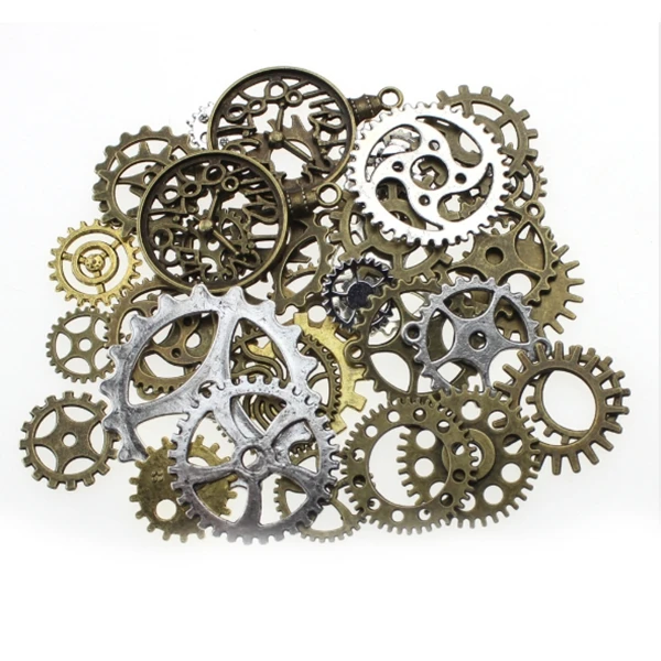 67 упаковок Античный стимпанк Шестерня кулоны часы колесо для ювелирных изделий