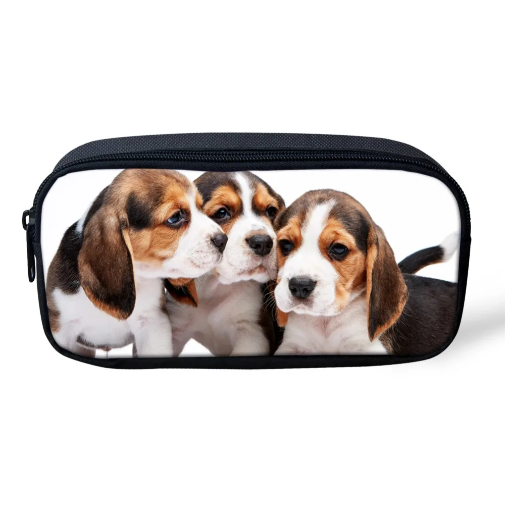 Косметичка FORUDESIGNS для женщин детский чехол карандашей и ручек с принтом хаски на