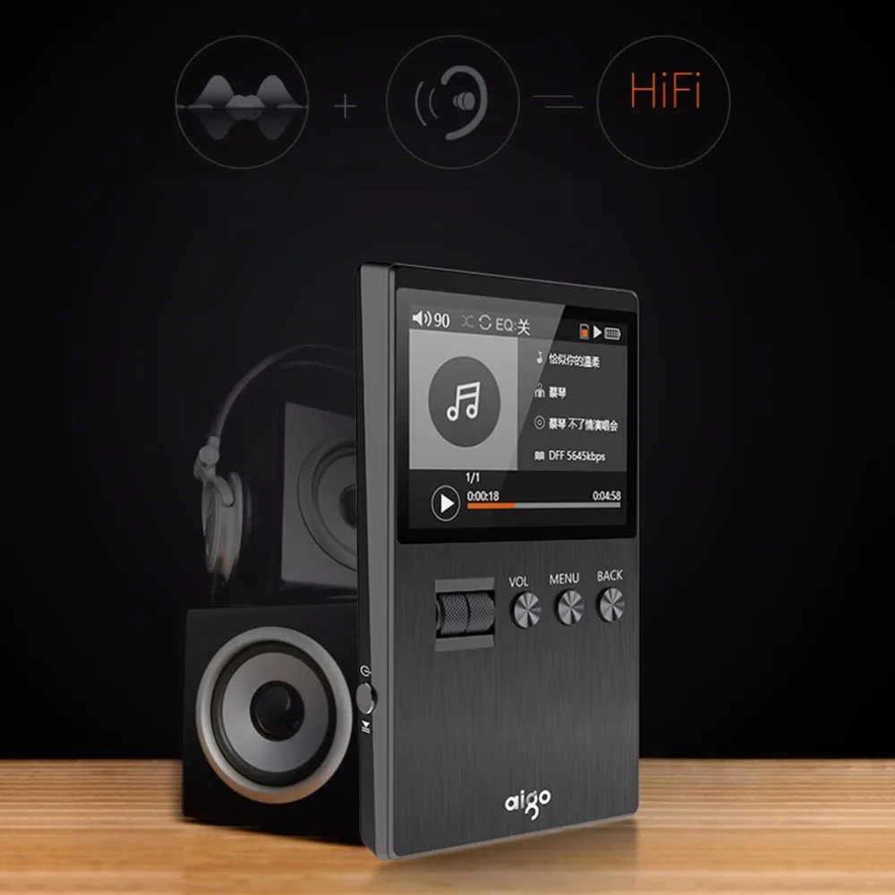 Портативный музыкальный плеер Aigo M6 DSD64 32 ГБ Hifi без потерь высококачественный мини