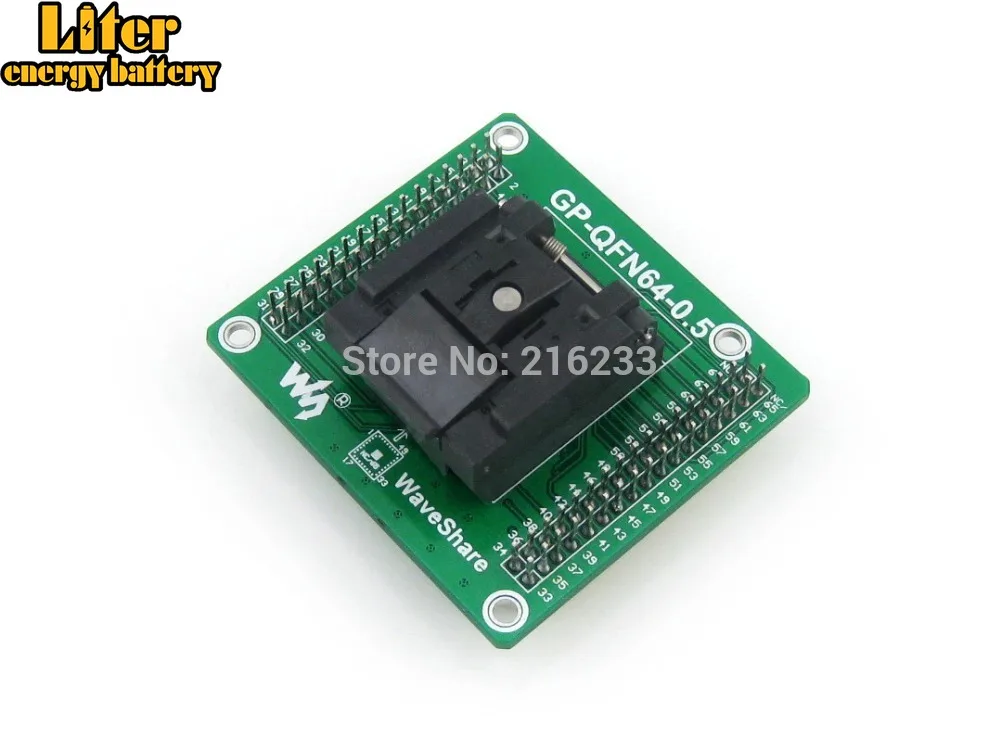 QFN 64B 0.5 01 QFN64 MLF64 Enplas IC тестовая розетка адаптер программирования шаг 0 5 мм с