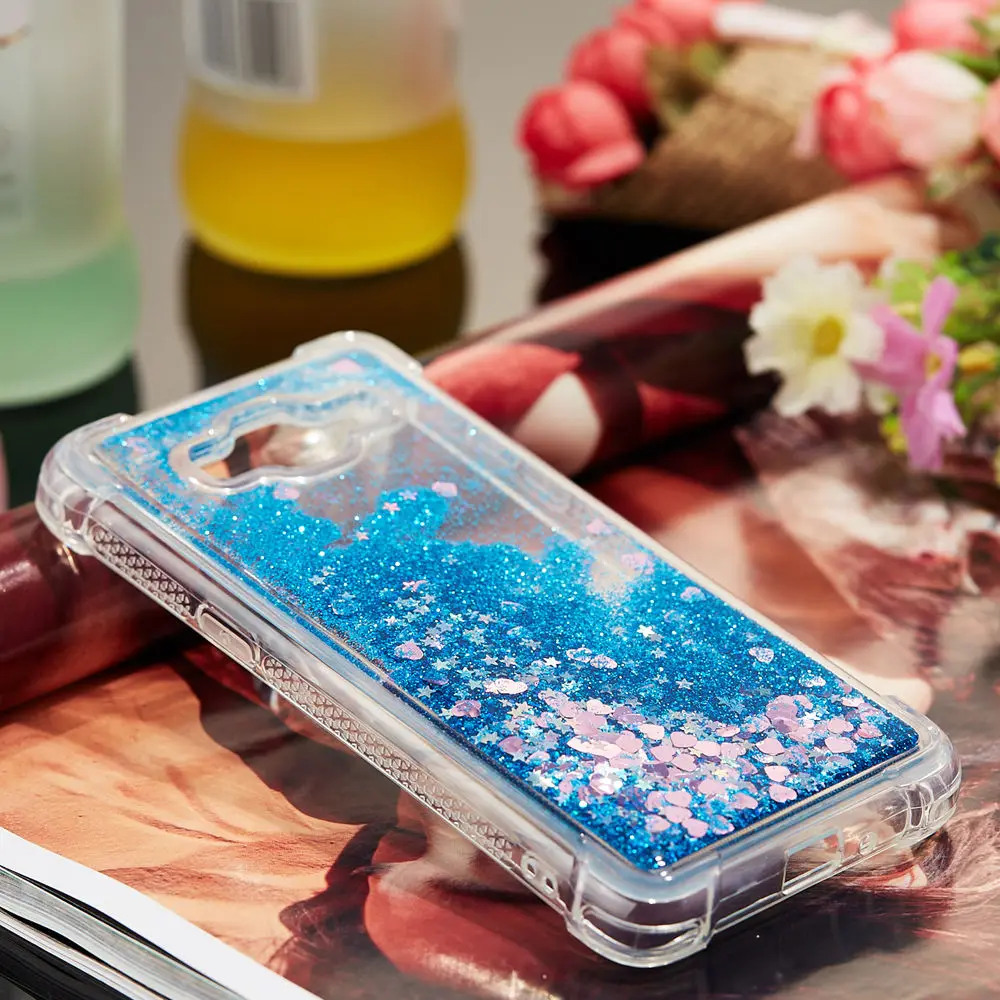 Glitter Stars Cover for Samsung Galaxy Grand Prime G530 G530FQ SM-G530H SM-G530FQ SM-G530BT Liquid Quicksand Soft TPU Back Case |