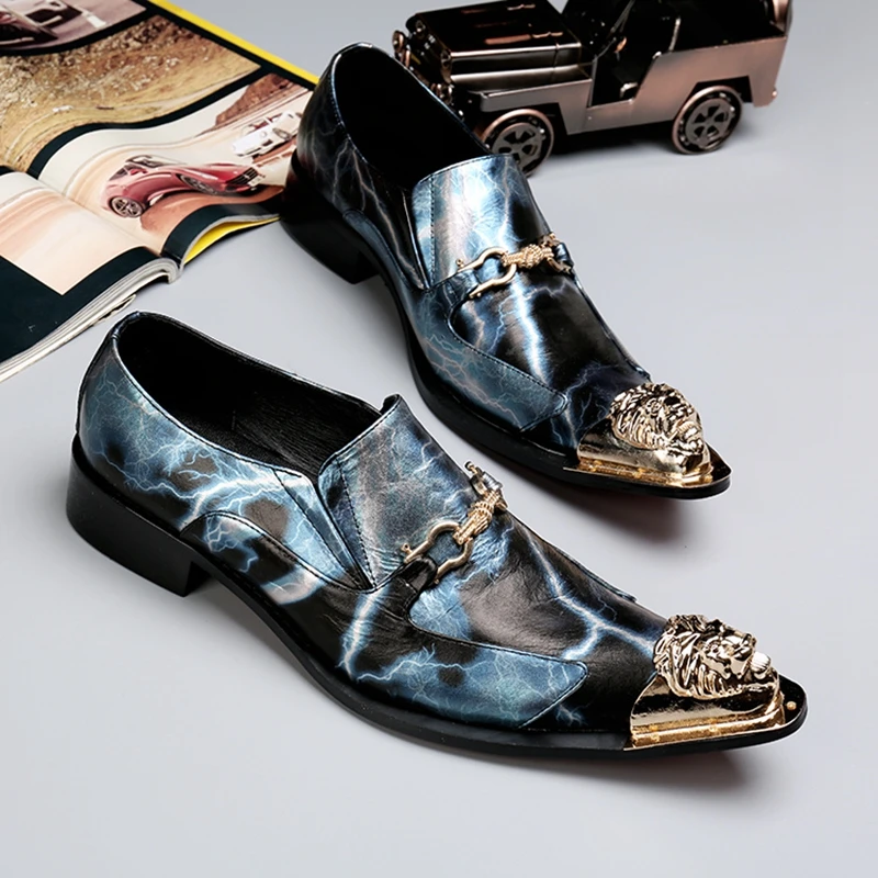 CUNDDIO Кожаные ботинки стилист Британский увеличился острым стальным носком