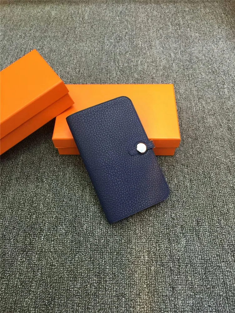 Royal blue Того кожаный паспорт кошелек женские кошельки дизайнерский кошелек - Цвет: Royal blue