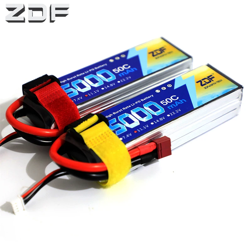 2 шт. ZDF 5000 мАч 3S 11 1 В Lipo батарея RC детали 50C Deans XT60 EC5 гнездовые разъемы XT90 самолет