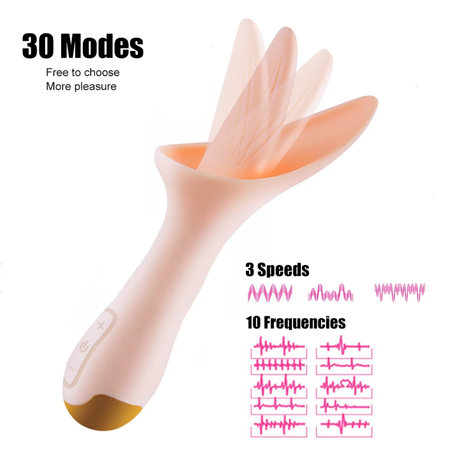 Язык лижет Клитор Вибратор Вагина массаж клитора стимулятор точки G Женский