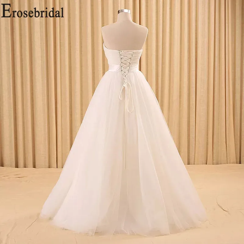 Женское платье без рукавов Erosebridal вечернее из тюля А силуэта на заказ