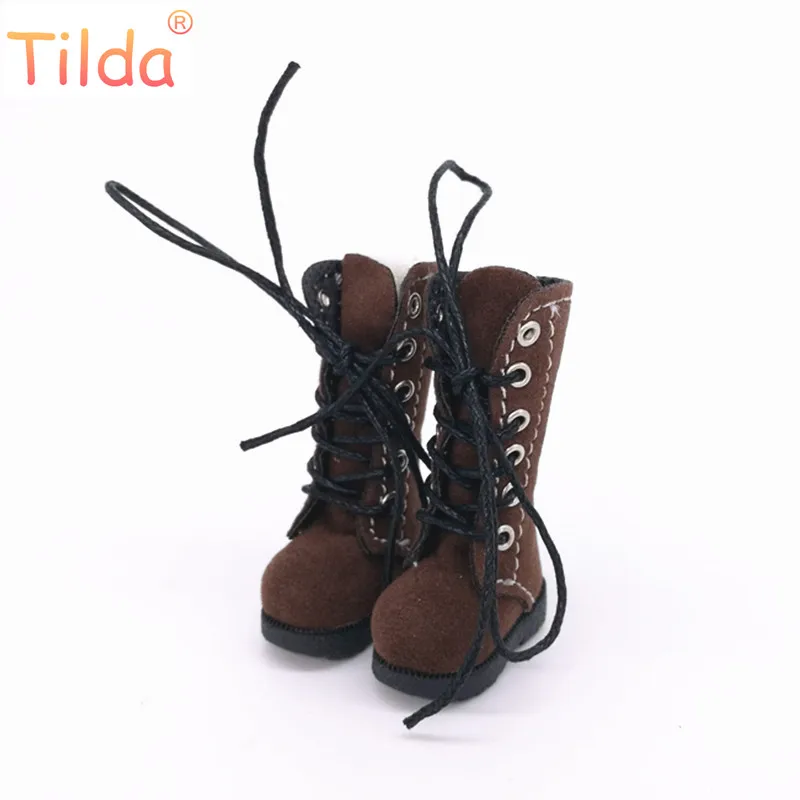 

Tilda 3.2cm Doll Boots for Blythe Doll Toy,1/8 Dolls Shoes for BJD Doll Accessories for Blythe Toy High Quality 12 Pairs/lot
