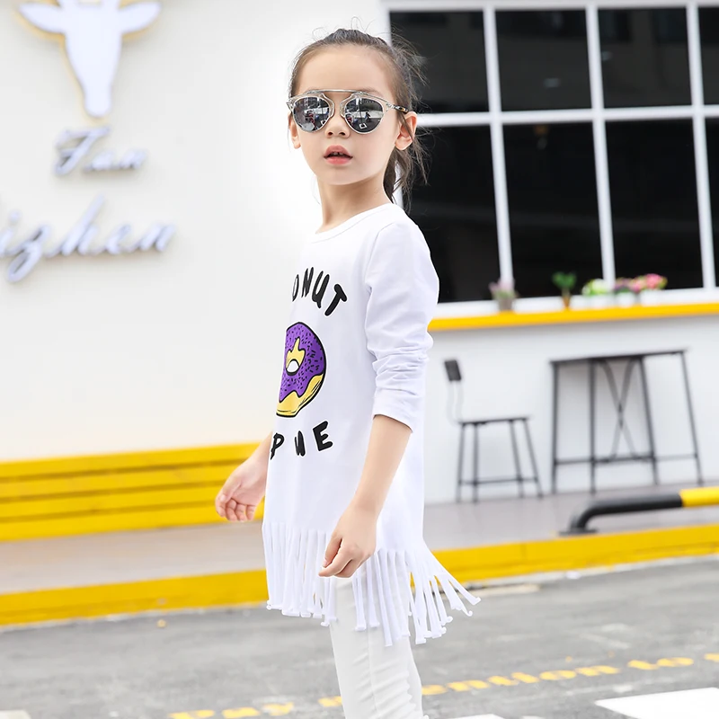 Детская одежда однотонная мультяшная Одежда для девочек на весну и осень новинка