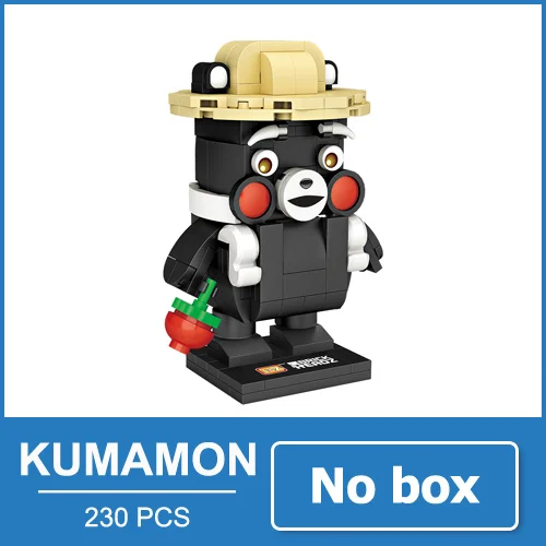 Kumamon no box LOZ Симпсоны фигурка аниме модель Миниатюрные фигурки блоки игрушки мультфильм Фильмы подарок для девочек женщин друзей - Цвет: Kumamon no box